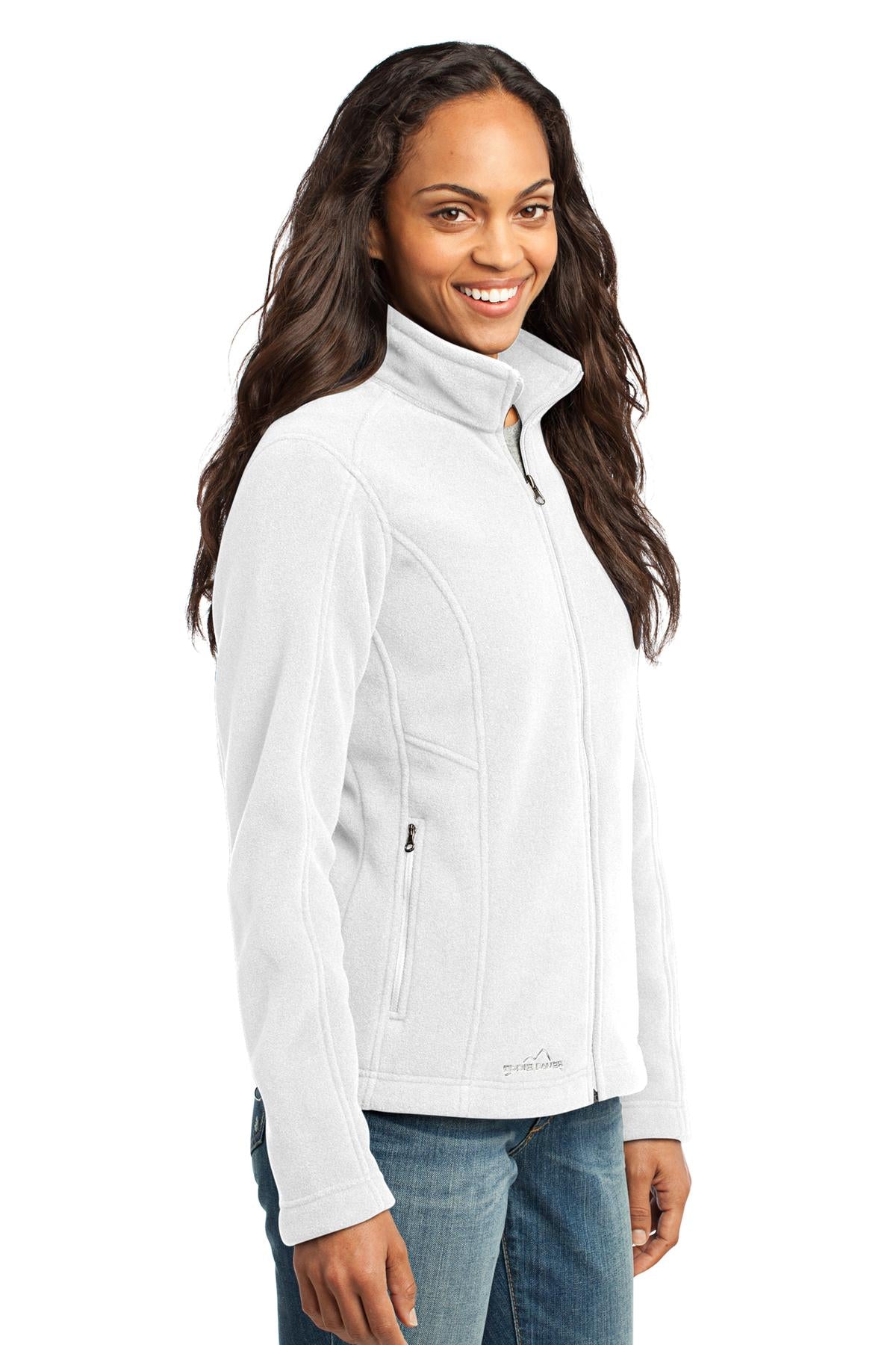 White Eddie Bauer - Women's Full-Zip Fleece Jacket. EB201