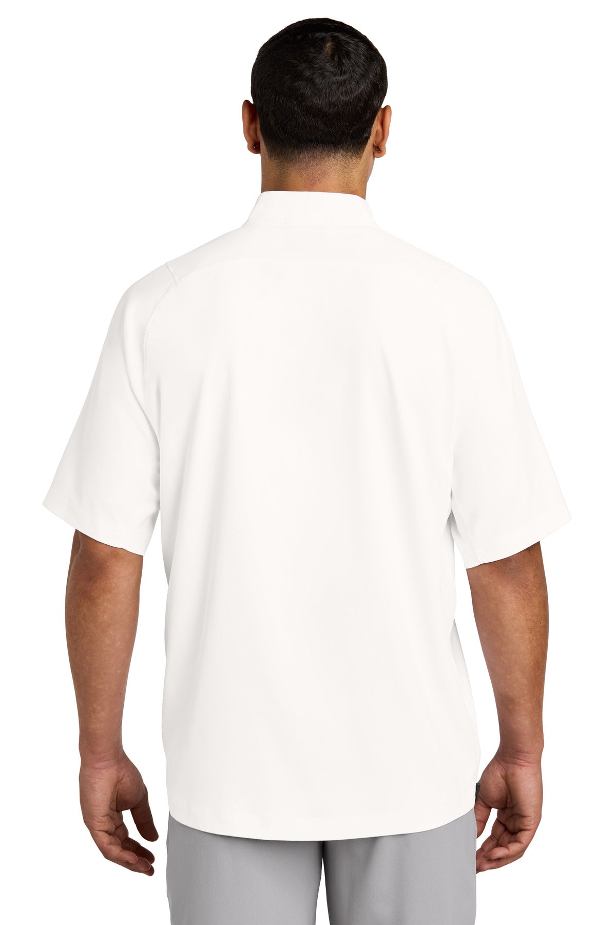 White New Era Cage Short Sleeve 1/4-Zip Jacket. NEA600