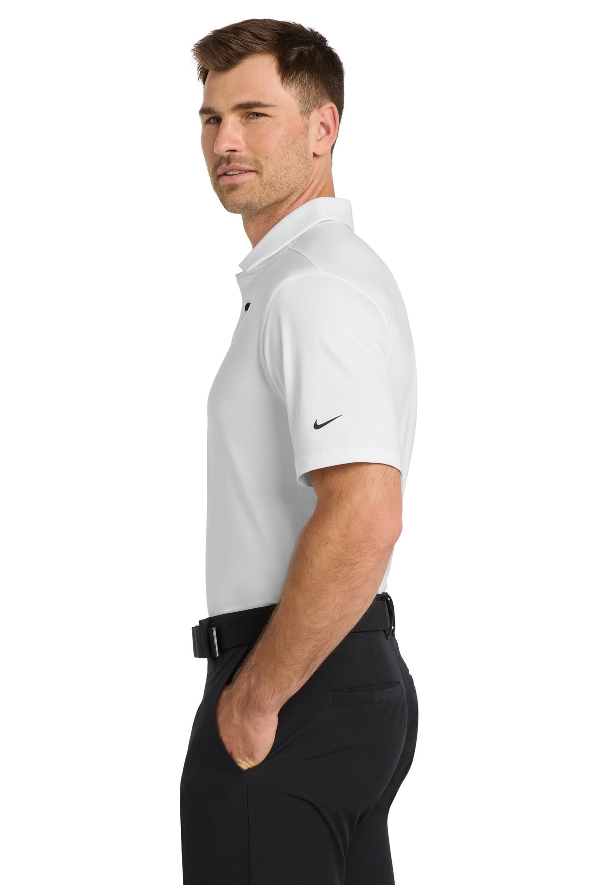 White Nike Dri-FIT Vapor Polo NKDC2108