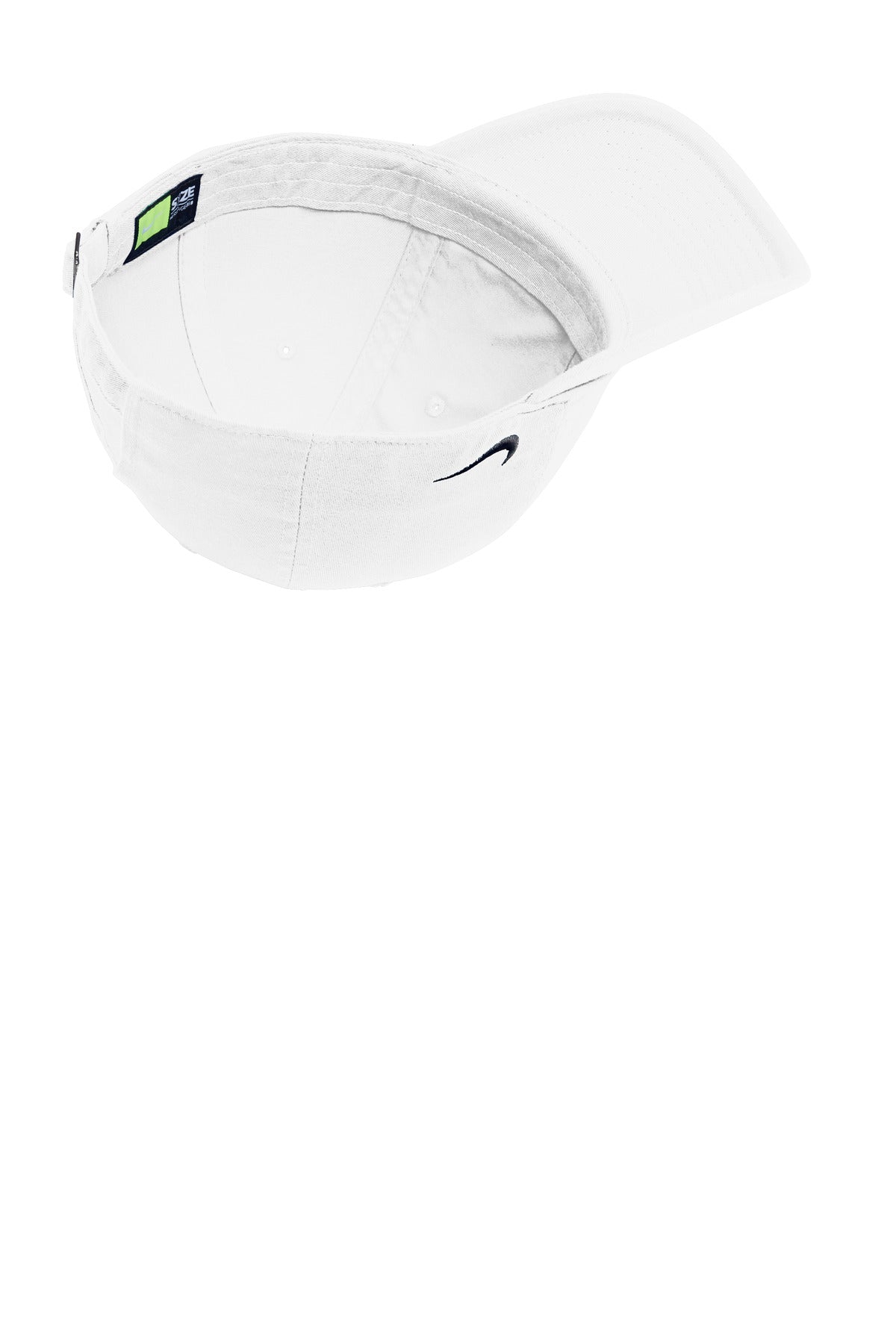 White Nike Heritage Cotton Twill Cap NKFB5677