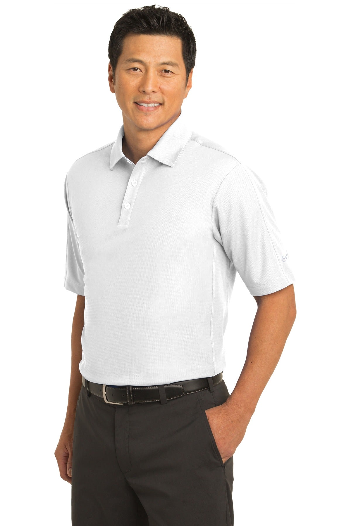 White Nike Tech Sport Dri-FIT Polo. 266998