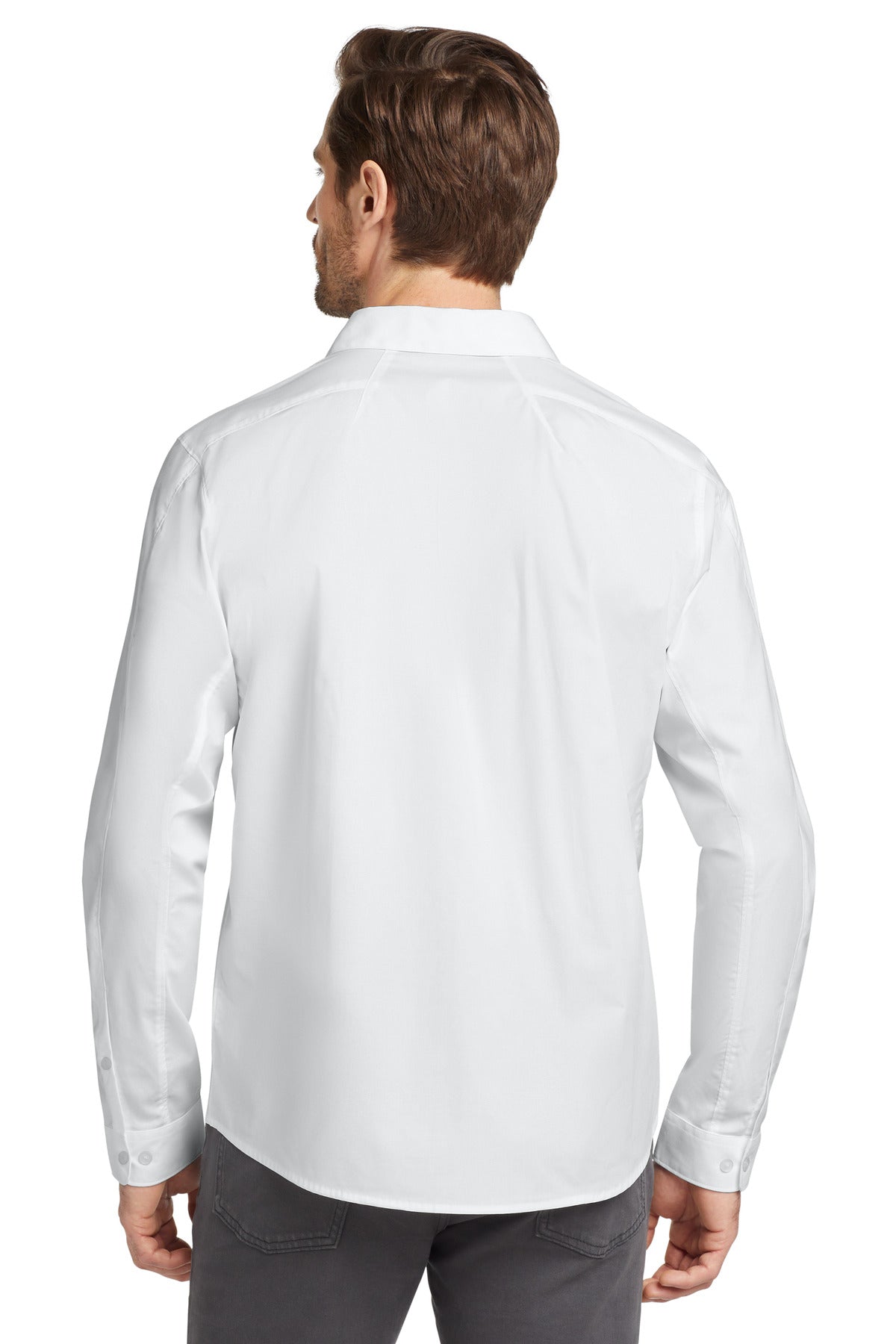 White OGIO Commuter Woven Shirt. OG1002