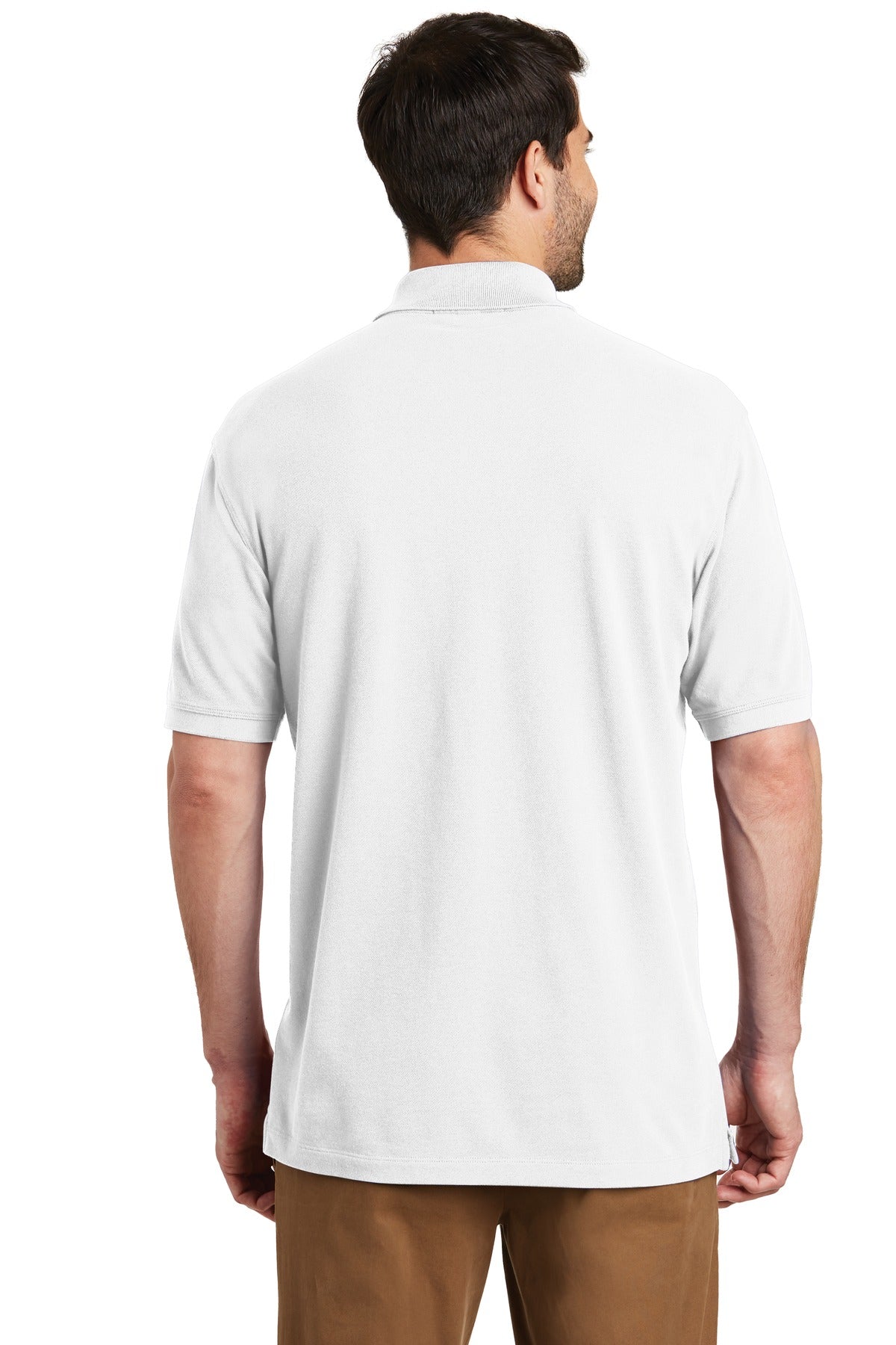 White Port Authority EZCotton Polo. K8000
