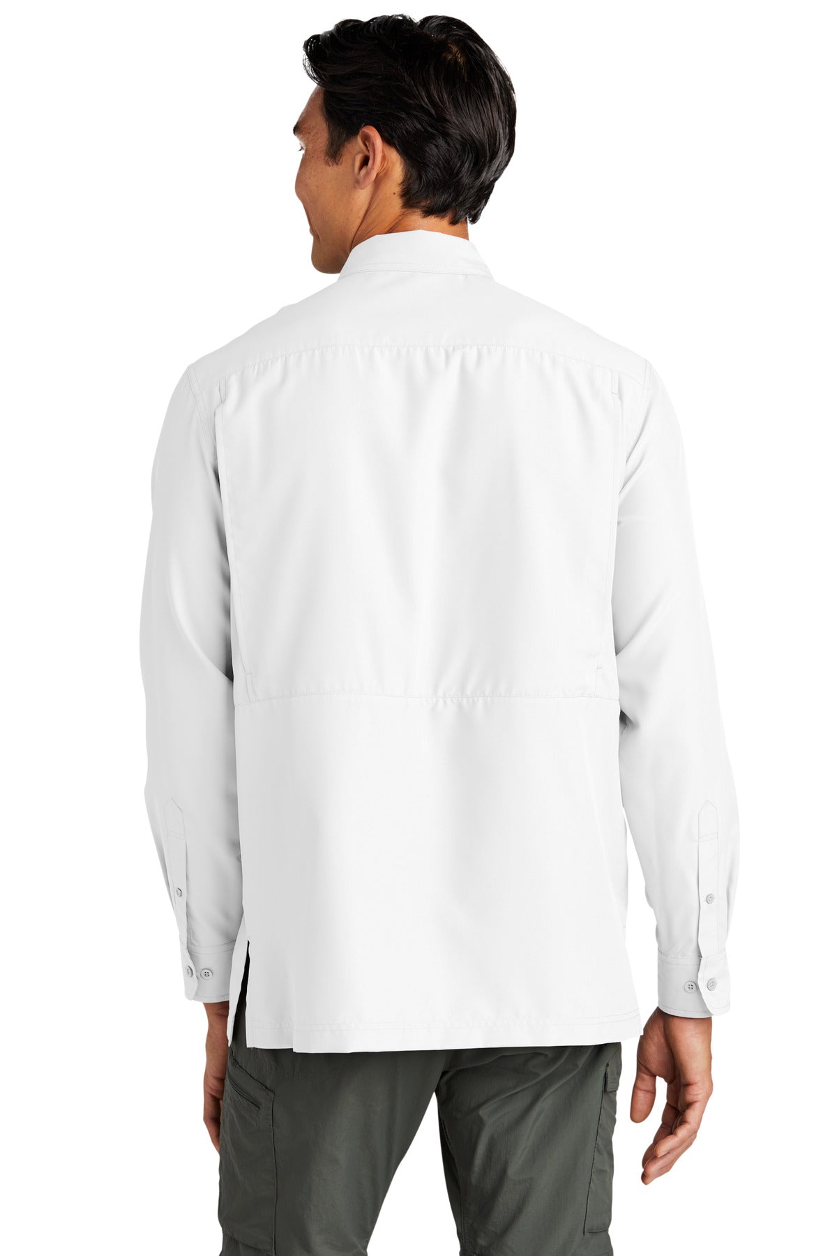 White Port Authority Long Sleeve UV Daybreak Shirt W960