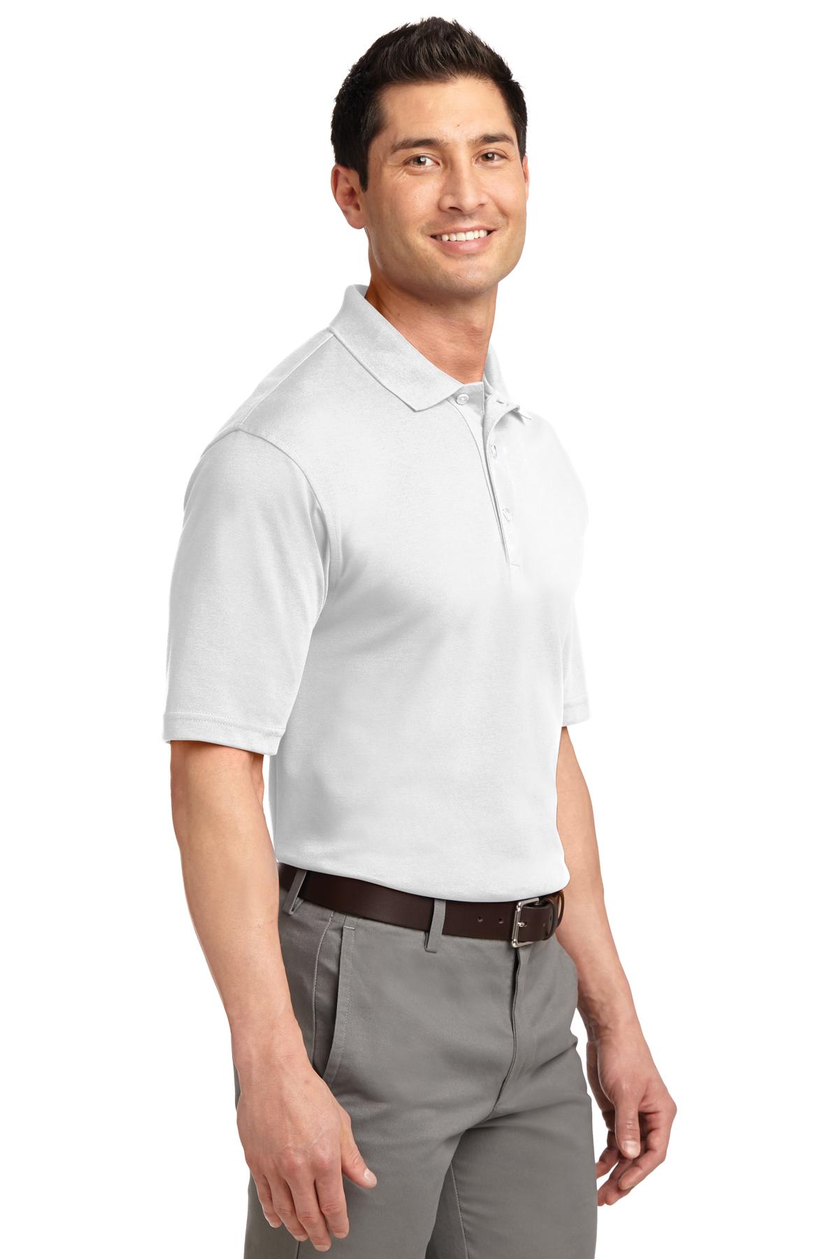 White Port Authority Rapid Dry Polo. K455