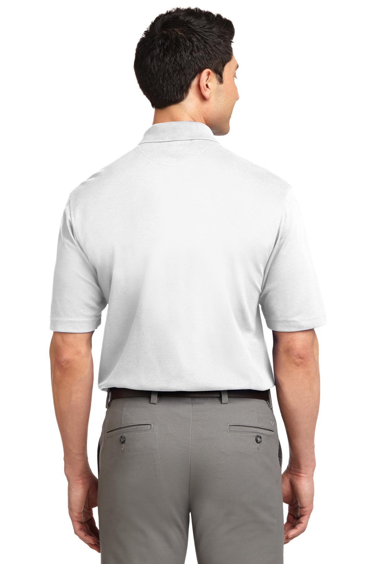 White Port Authority Rapid Dry Polo. K455