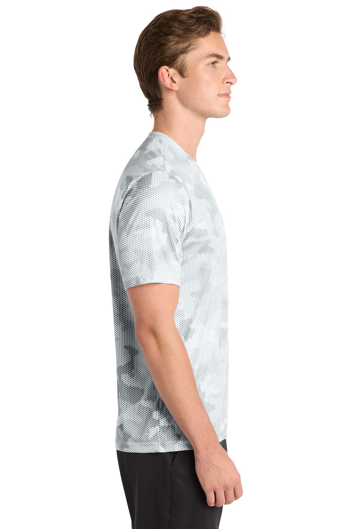White Sport-Tek CamoHex Tee. ST370