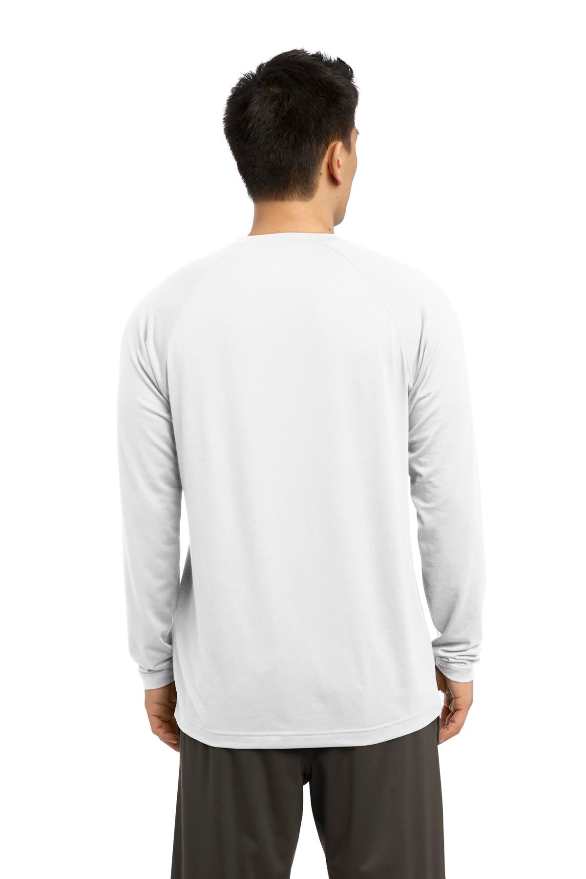 White Sport-Tek Long Sleeve Ultimate Performance Crew. ST700LS