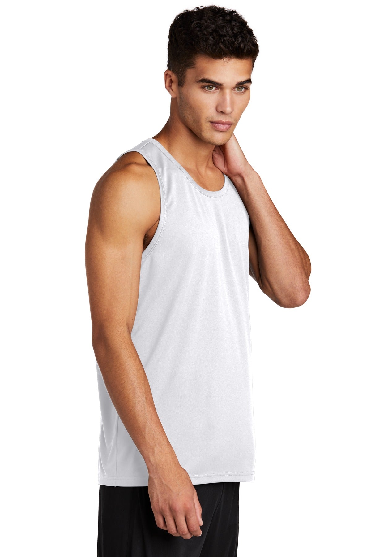 White Sport-Tek PosiCharge Competitor Tank. ST356