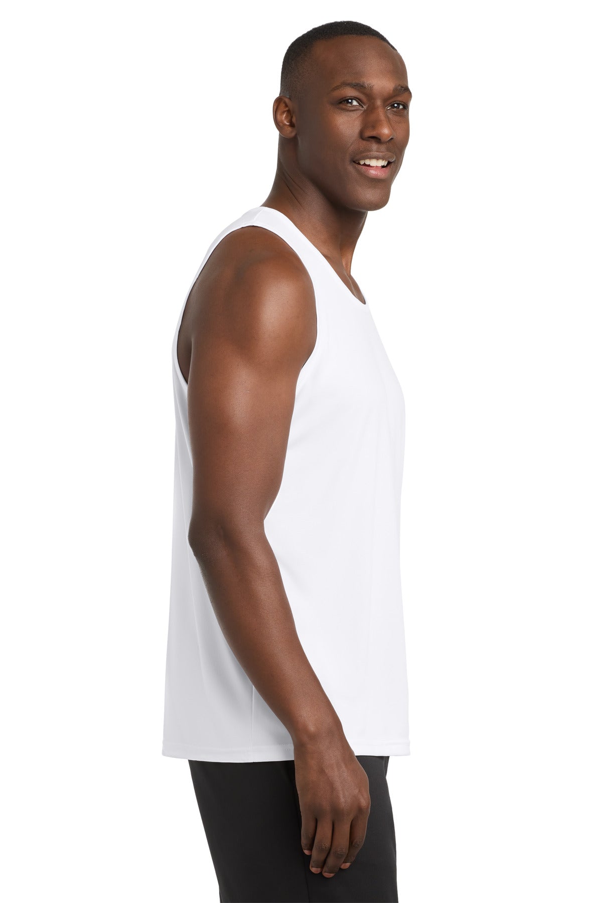 White Sport-Tek PosiCharge Competitor Tank. ST356