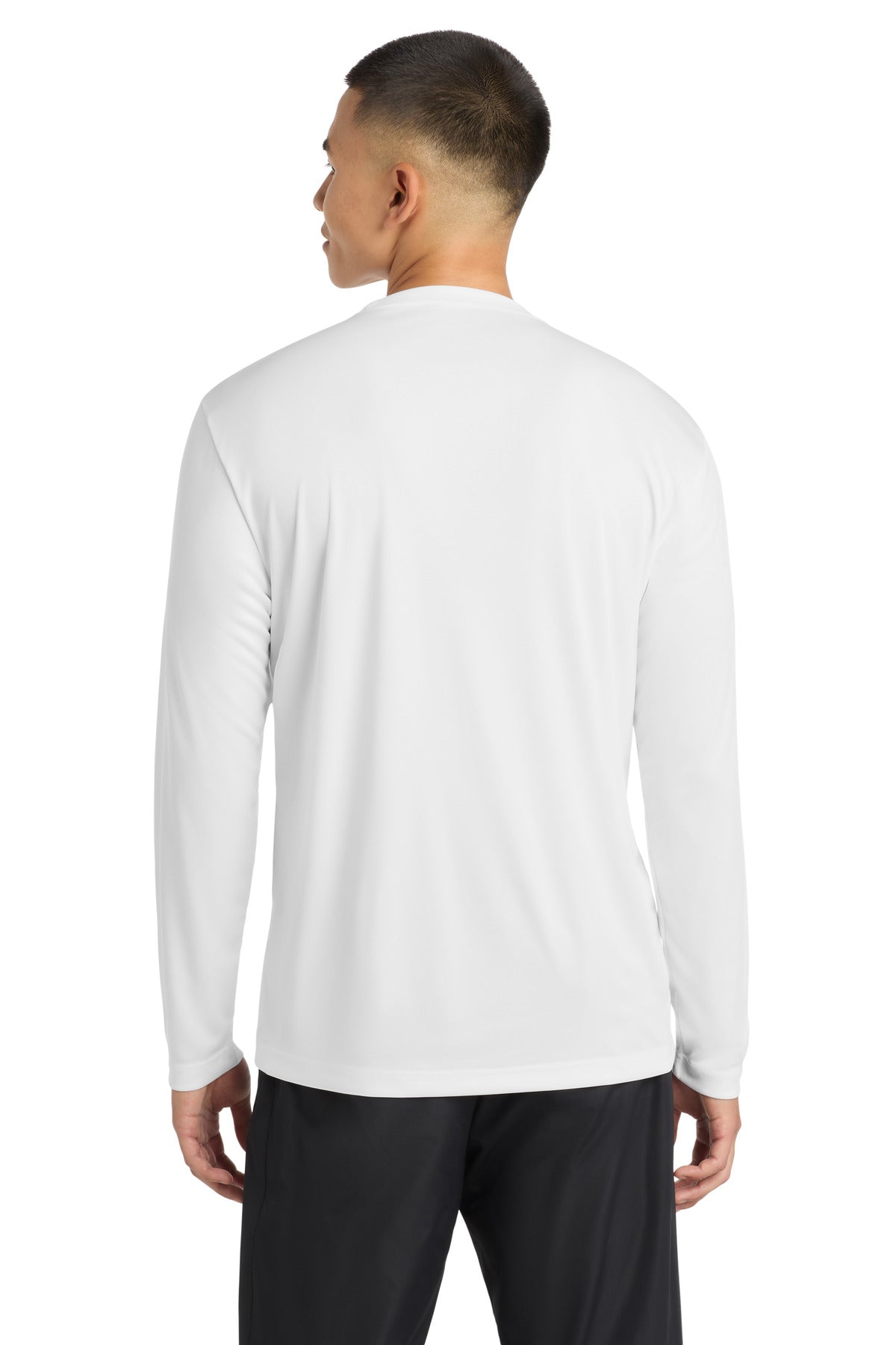 White Sport-Tek Tall Long Sleeve PosiCharge Competitor Tee. TST350LS