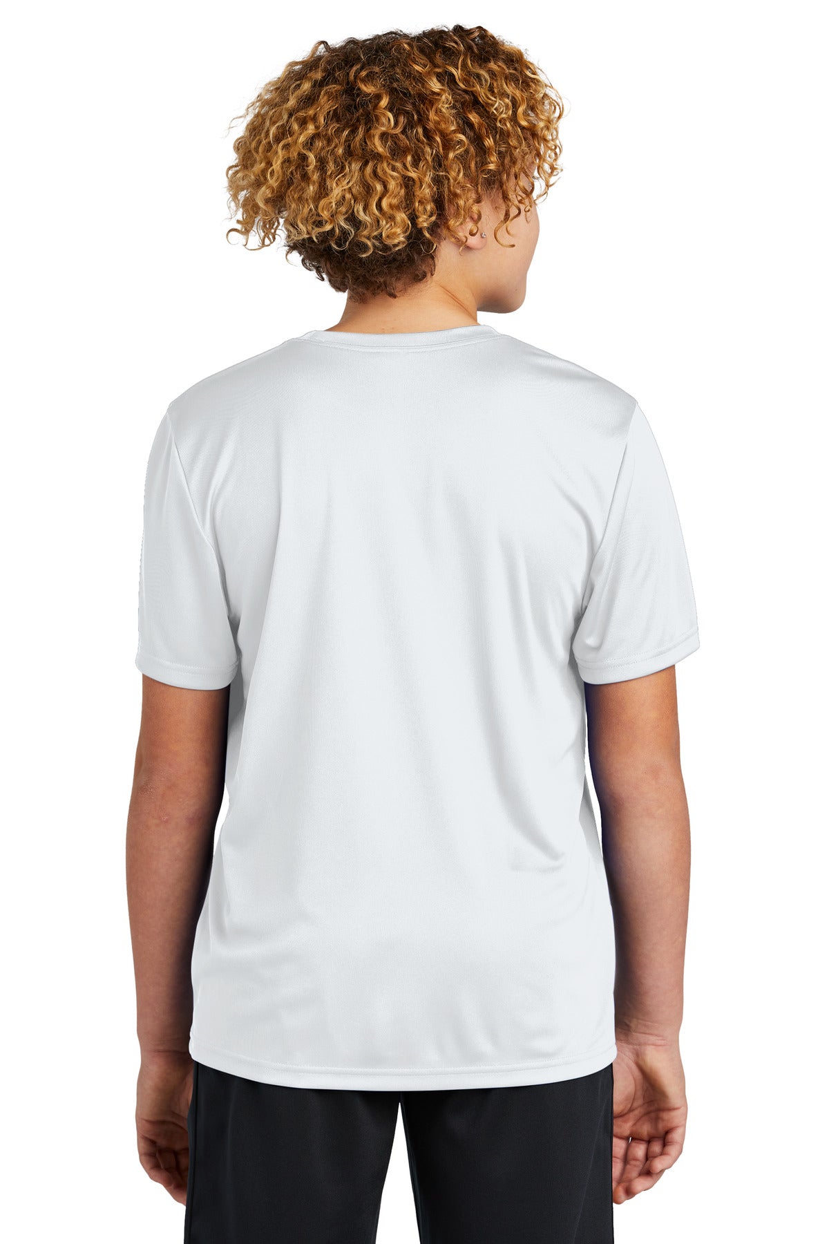 White Sport-Tek Youth PosiCharge Re-Compete Tee YST720