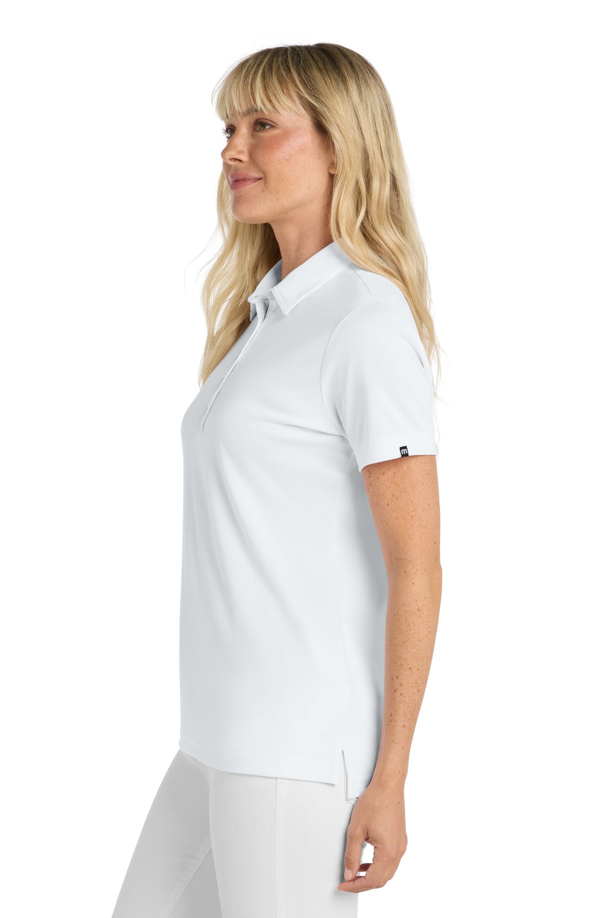 White TravisMathew Women's Oceanside Solid Polo TM1WW001