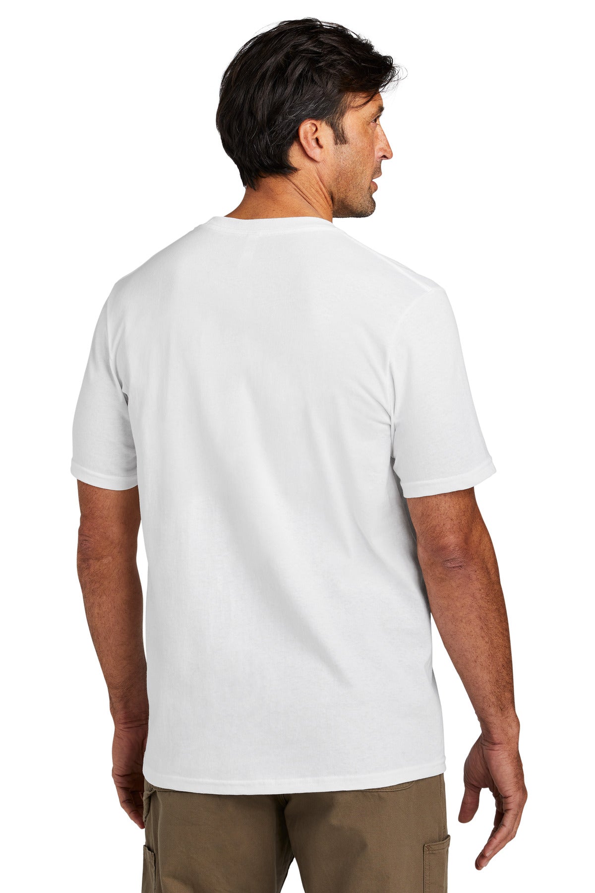 White Volunteer Knitwear All-American Pocket Tee VL100P