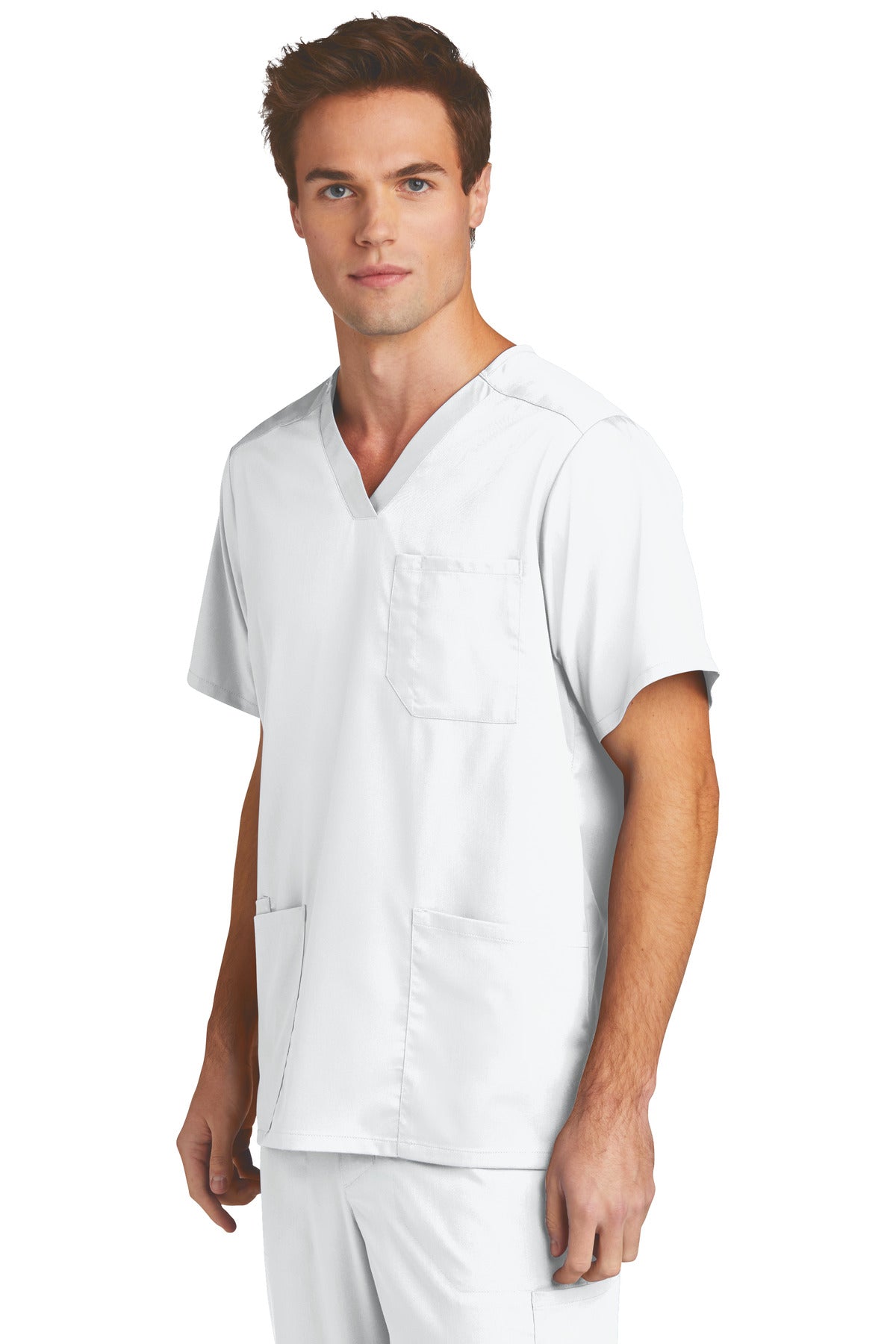 White Wink Men's Premiere Flex V-Neck Top WW5068