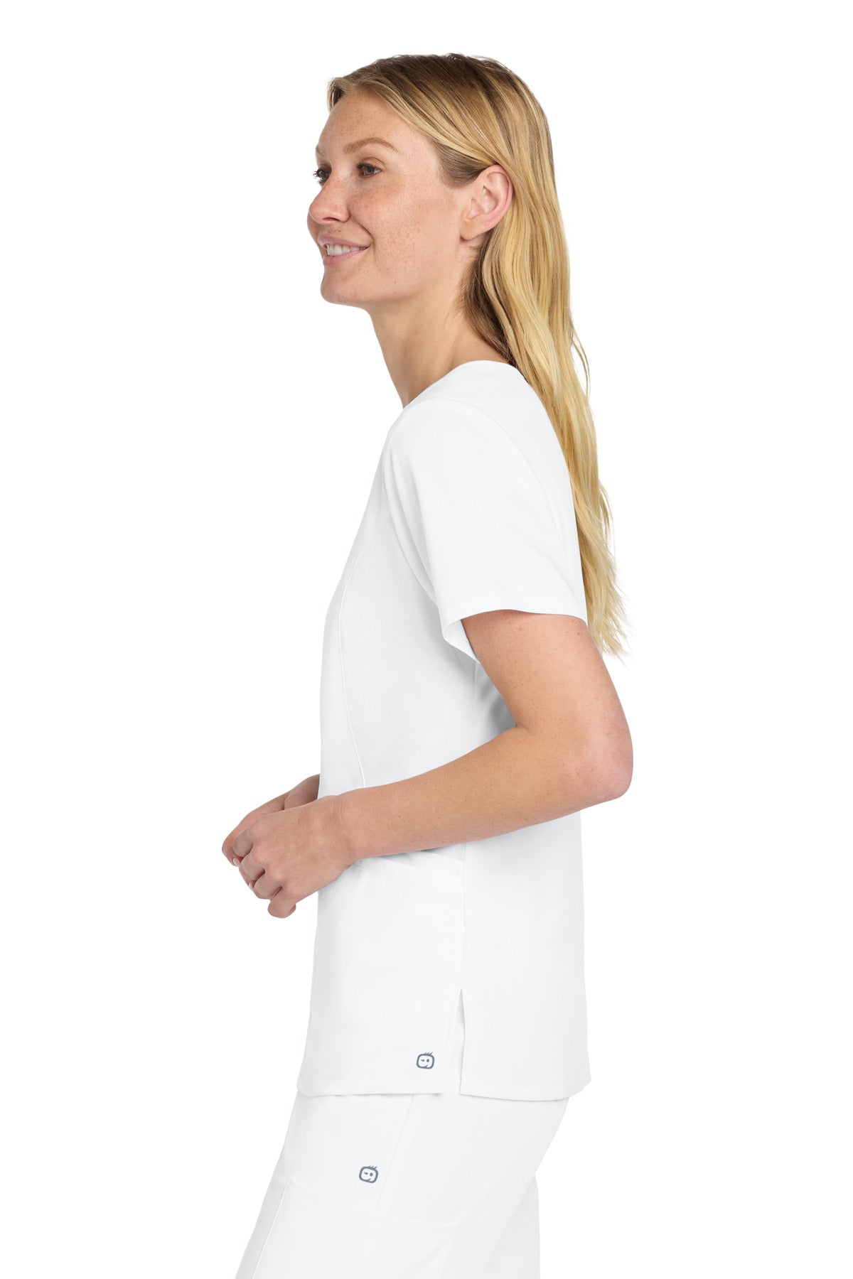 White Wink Women's Premiere Flex Mock Wrap Top WW4268