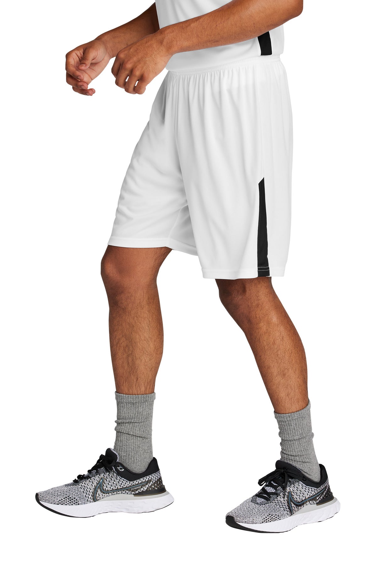 White/Blk Sport-Tek Competitor United 7" Short ST103