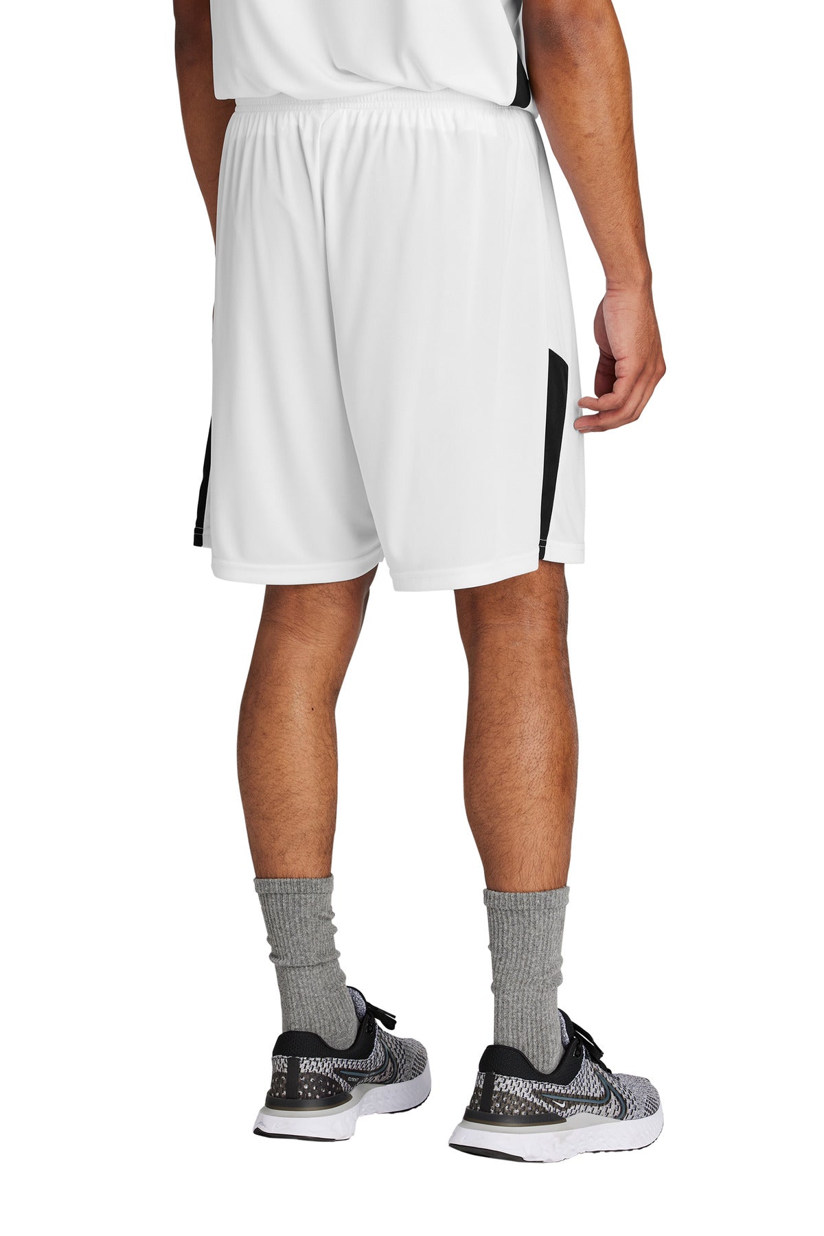 White/Blk Sport-Tek Competitor United 7" Short ST103