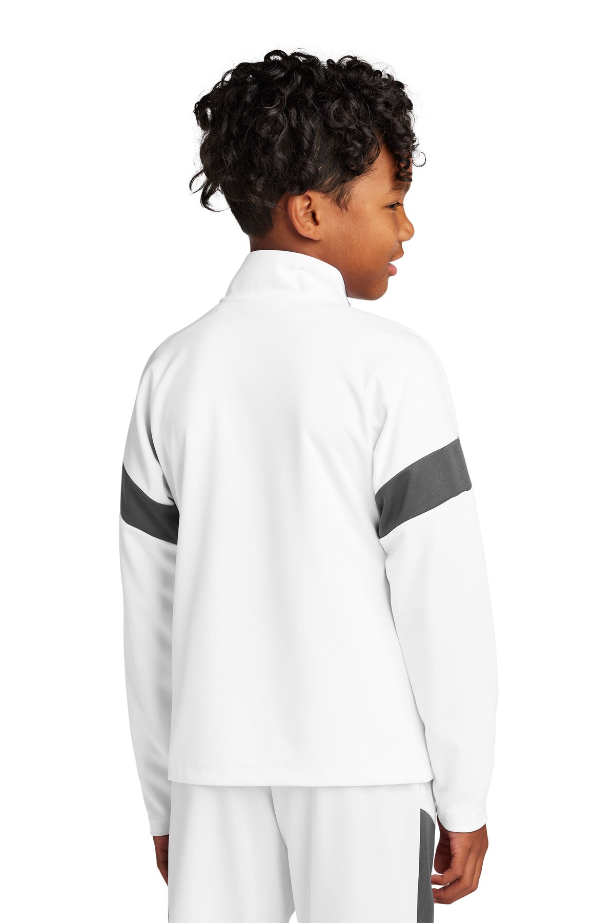 White/IrGy Sport-Tek Youth Travel Full-Zip Jacket YST800