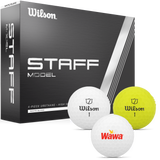 White Wilson Staff Model Golf Ball