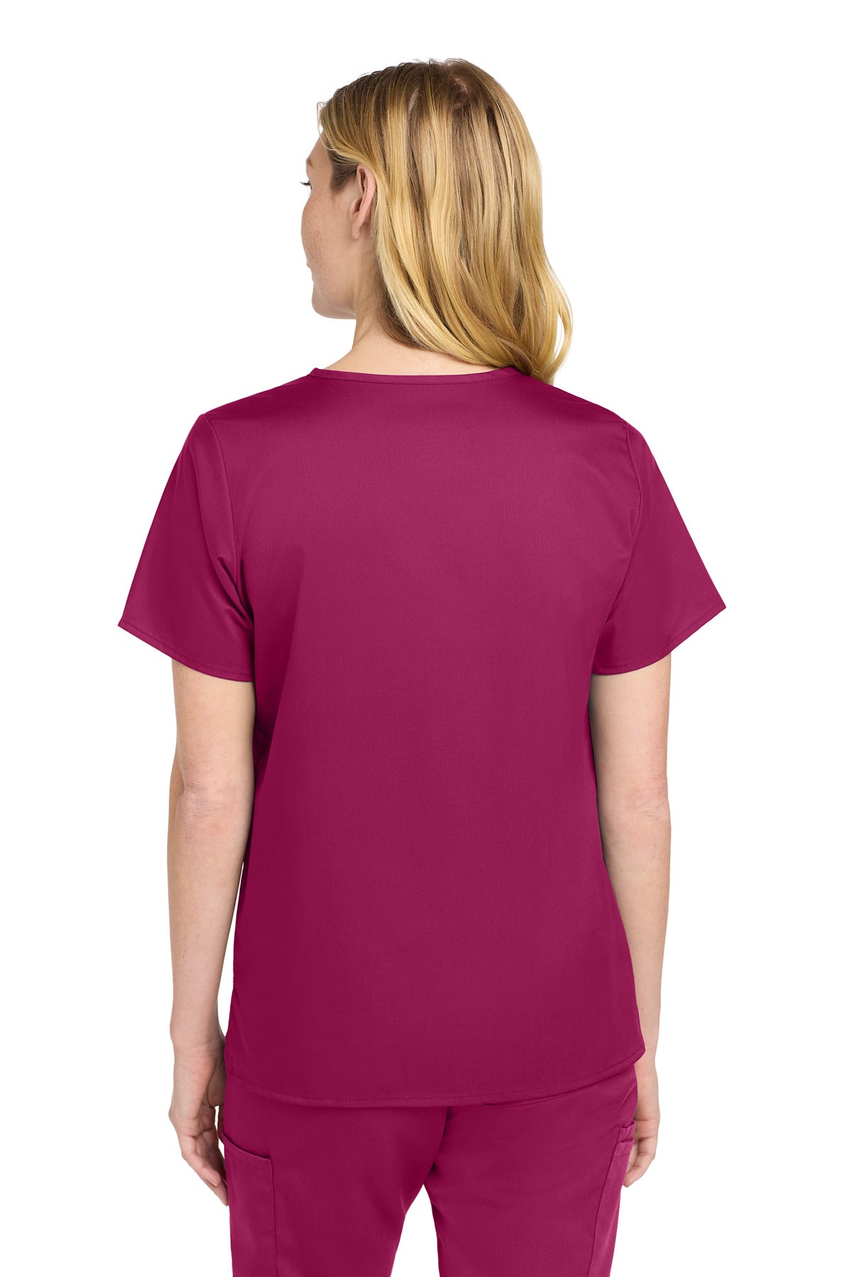 Wine Wink Women's WorkFlex Mock Wrap Top WW4760