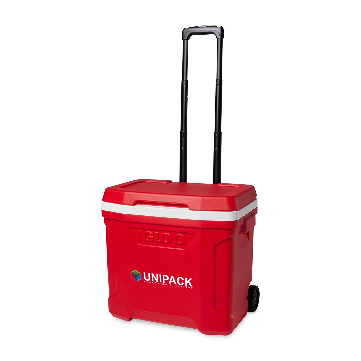 White-Red Star Igloo® Profile II 28 Qt Roller Cooler
