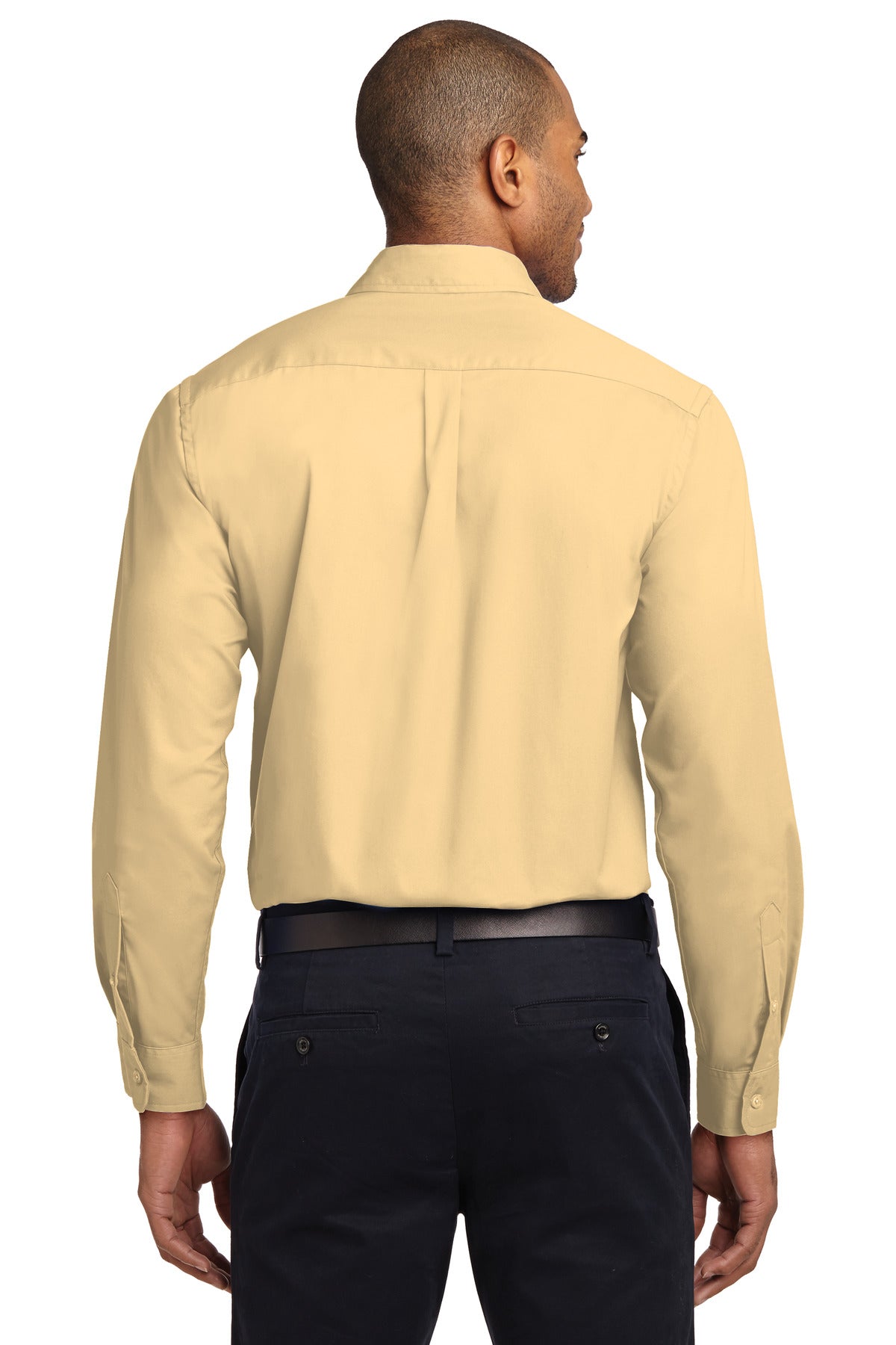 Yellow Port Authority Extended Size Long Sleeve Easy Care Shirt S608ES