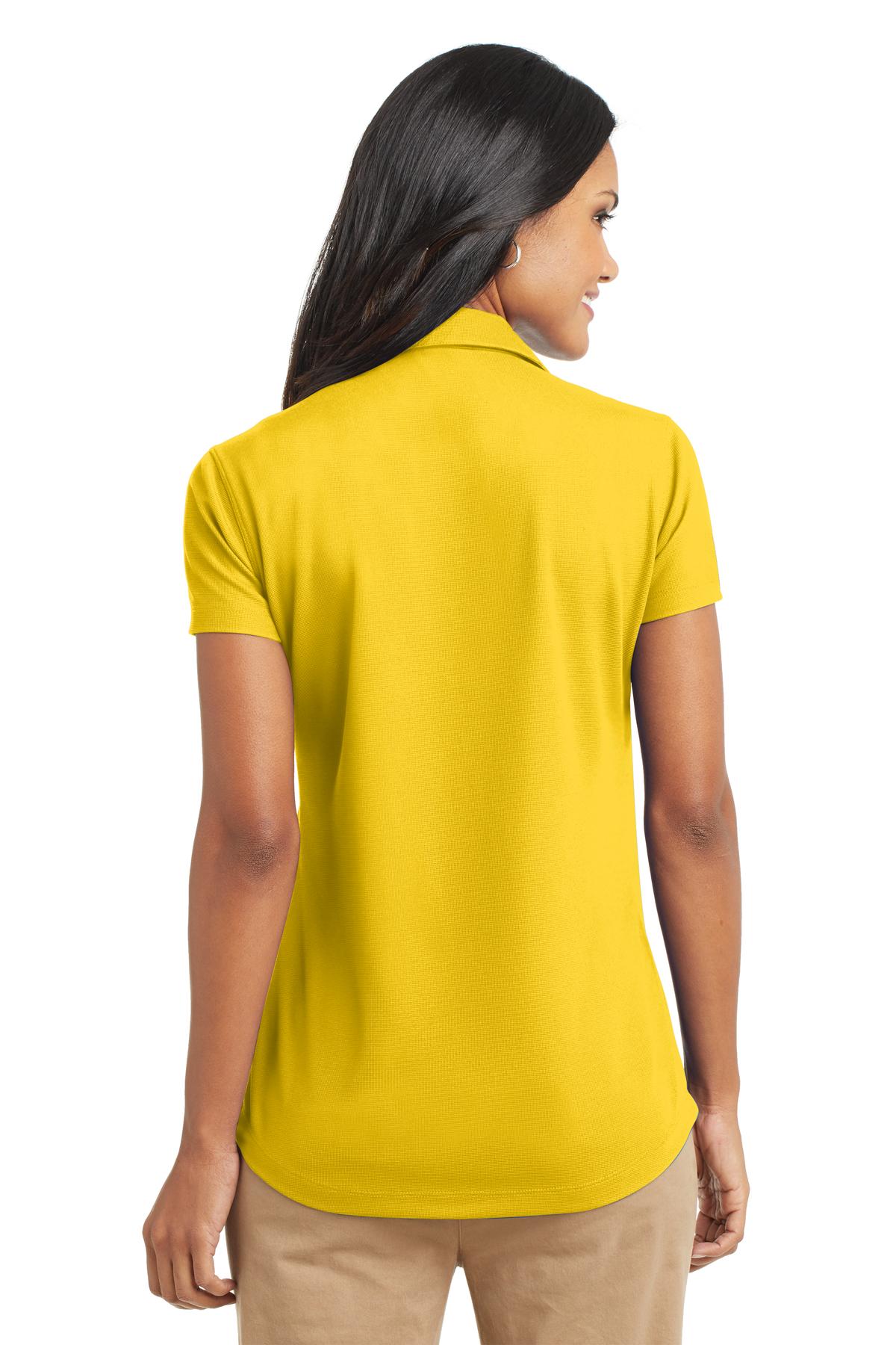 Yellow Port Authority Women's Dry Zone Grid Polo. L572