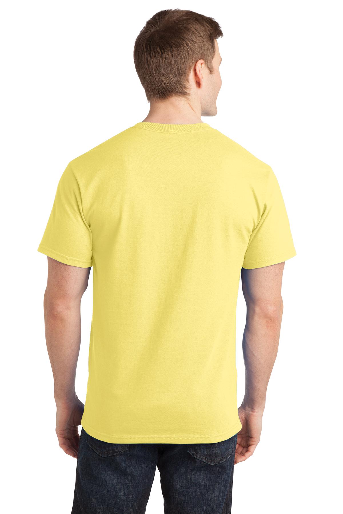 Yellow Port & Company - Ring Spun Cotton Tee. PC150