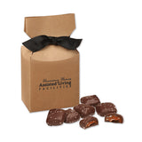 Chocolate Sea Salt Caramels in Kraft Premium Delights Gift Box