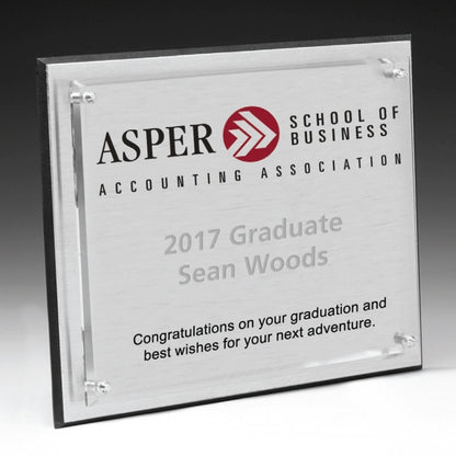 Brushed Aluminum 4 Color Process Plaque (8"x10"x1")