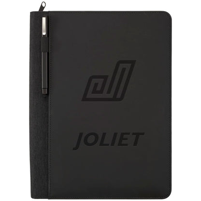 FSC® Mix Vienna Heathered Zippered Padfolio