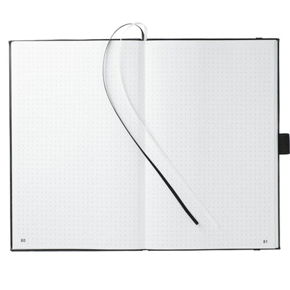 Front View of Black FSC® Mix 5.5" x 8.5" FUNCTION Bulleting Notebook