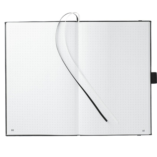 Front View of Black FSC® Mix 5.5" x 8.5" FUNCTION Bulleting Notebook