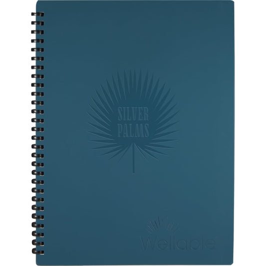 Front View of Blue Wellable™ Plan Well Undated Planner Journal