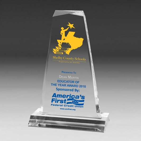 Multi-Faceted Acrylic Award - 7 1/4" - 4 Color Process