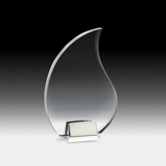 Flame Award w/ Chrome Base - 4 Color Process