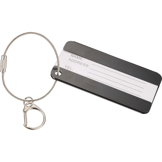 Black Aluminum Identification Tag