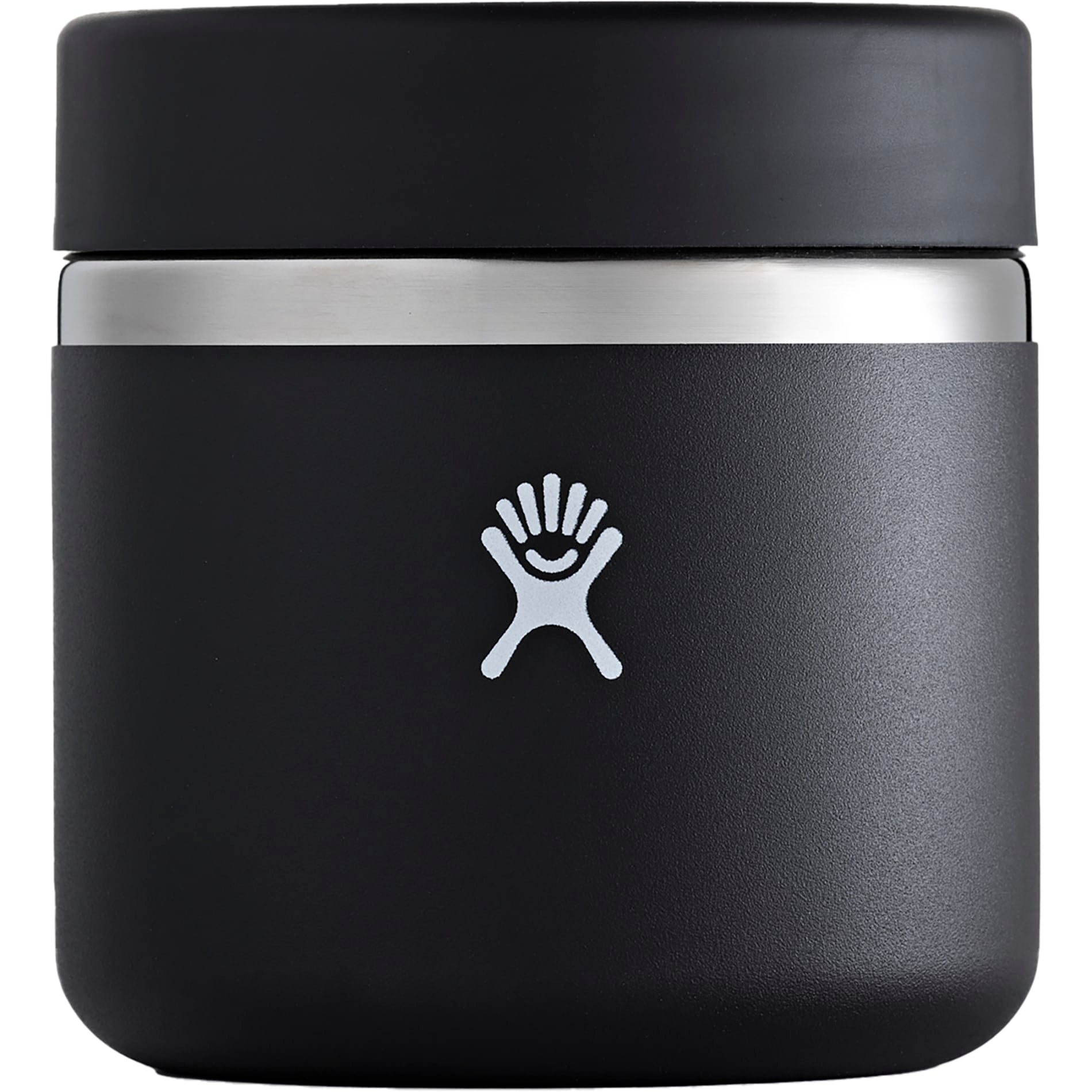 Rear View of Black Hydro Flask Insulated Food Jar 20oz