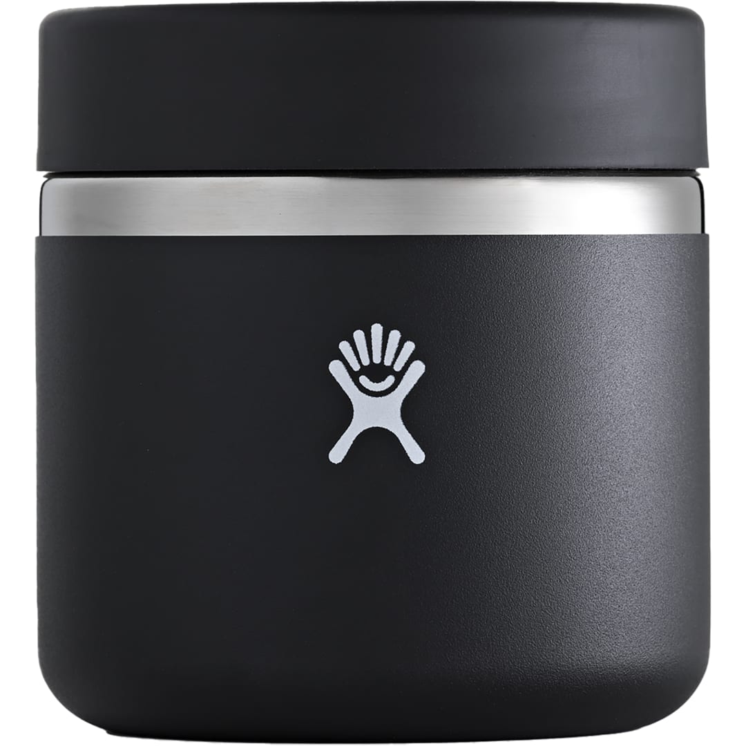 Rear View of Black Hydro Flask Insulated Food Jar 20oz