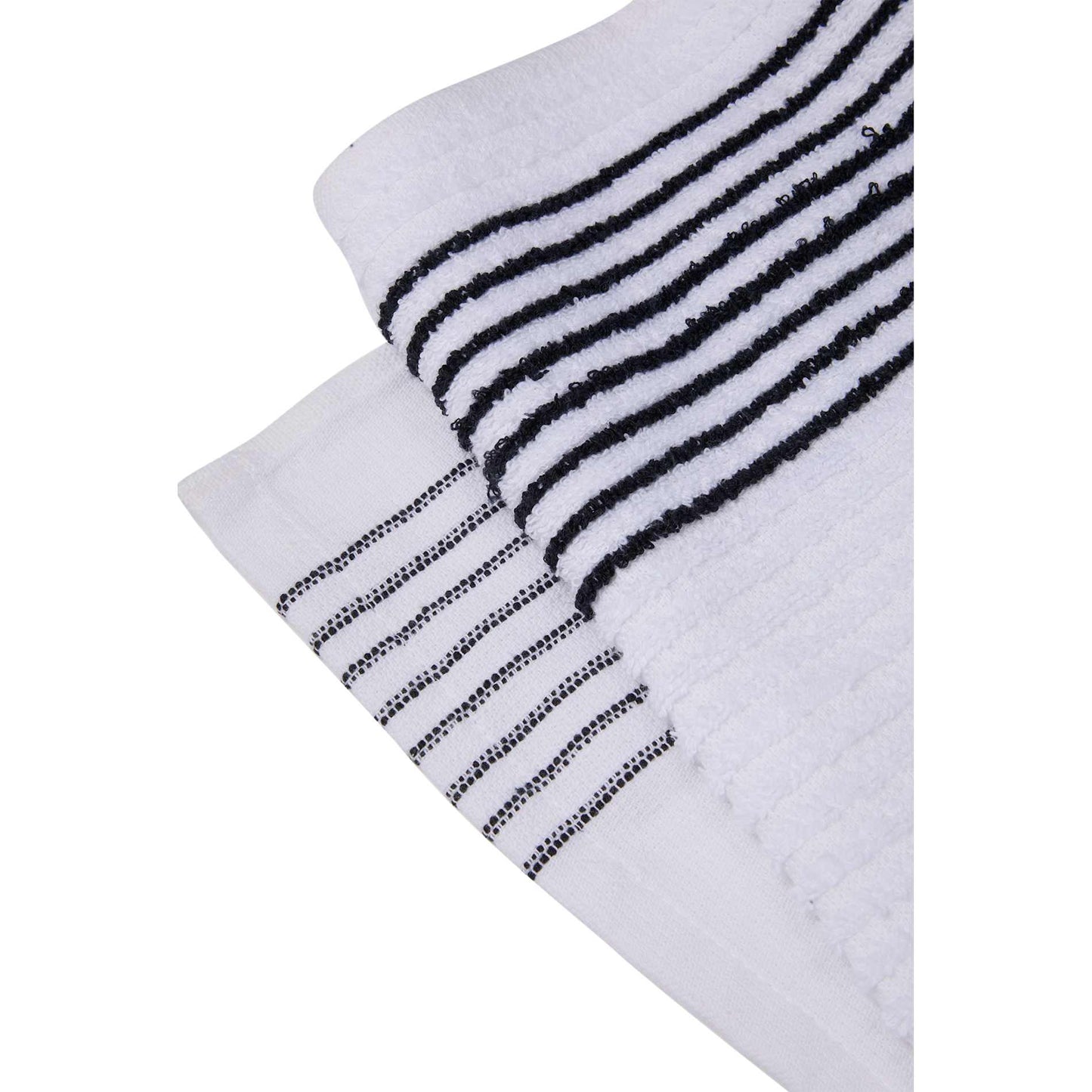 Front View of Black 22" x 44" Caddy Golf Towel