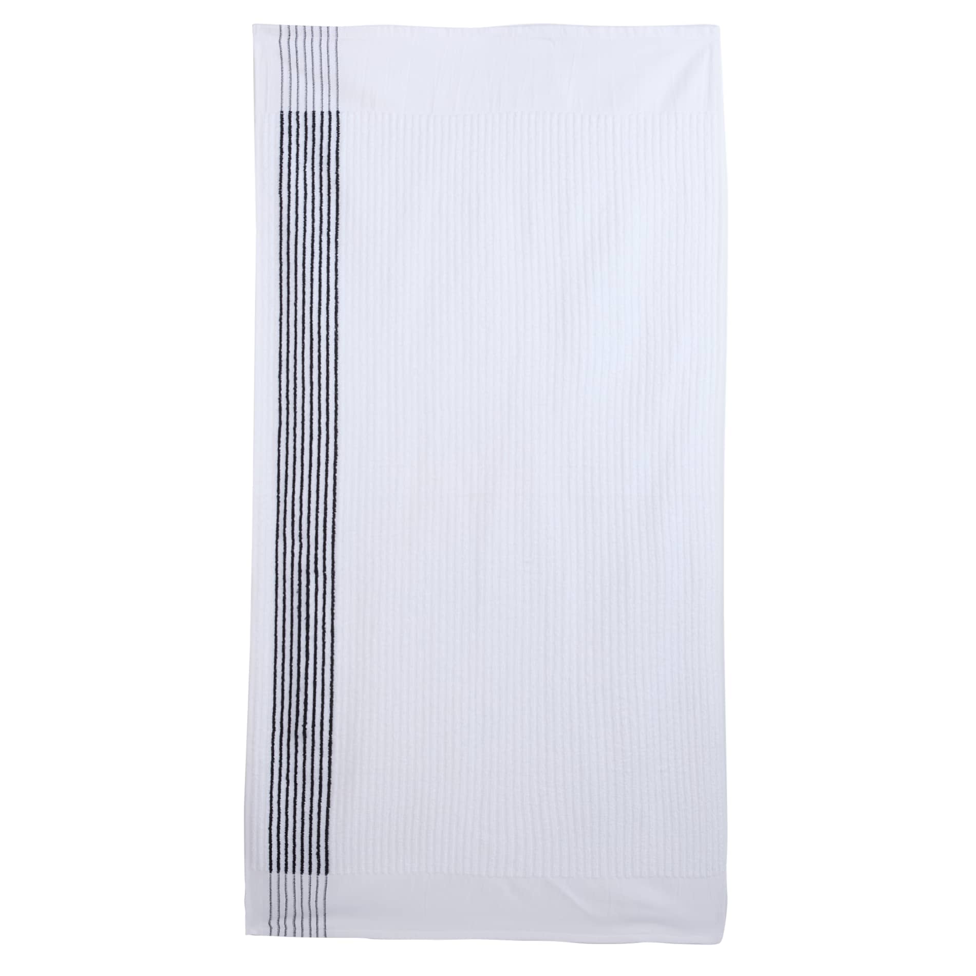 Front View of Black 22" x 44" Caddy Golf Towel