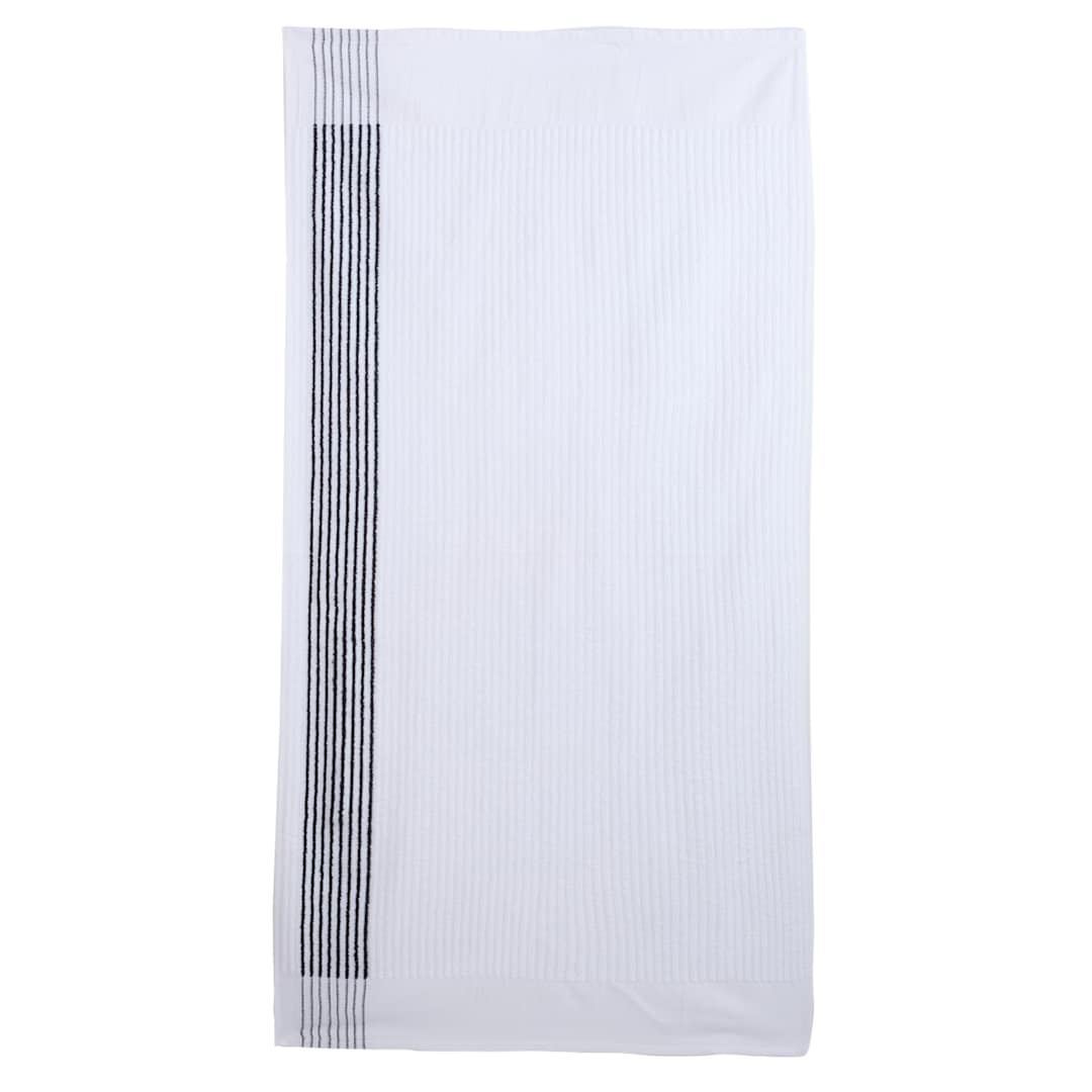 Front View of Black 22" x 44" Caddy Golf Towel