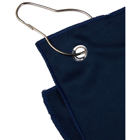 Front View of Blue 12" x 12" Recycled 200g Microfiber Towel