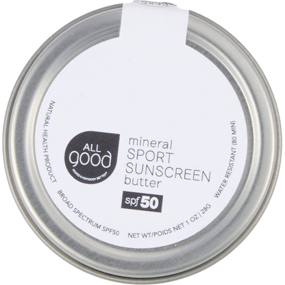 Front View of Clear All Good Sunscreen Butter