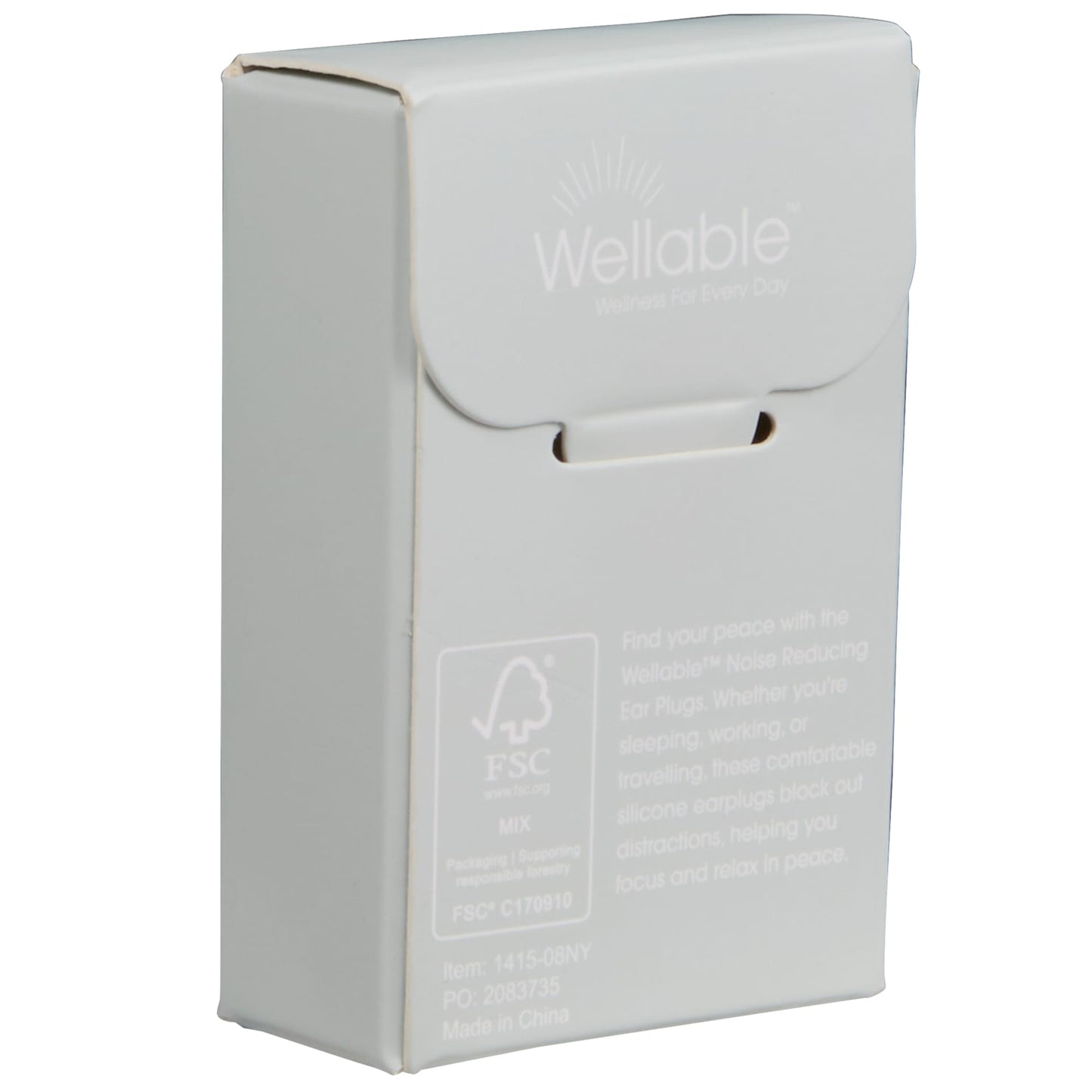 White Wellable™ Noise Reducing Ear Plugs