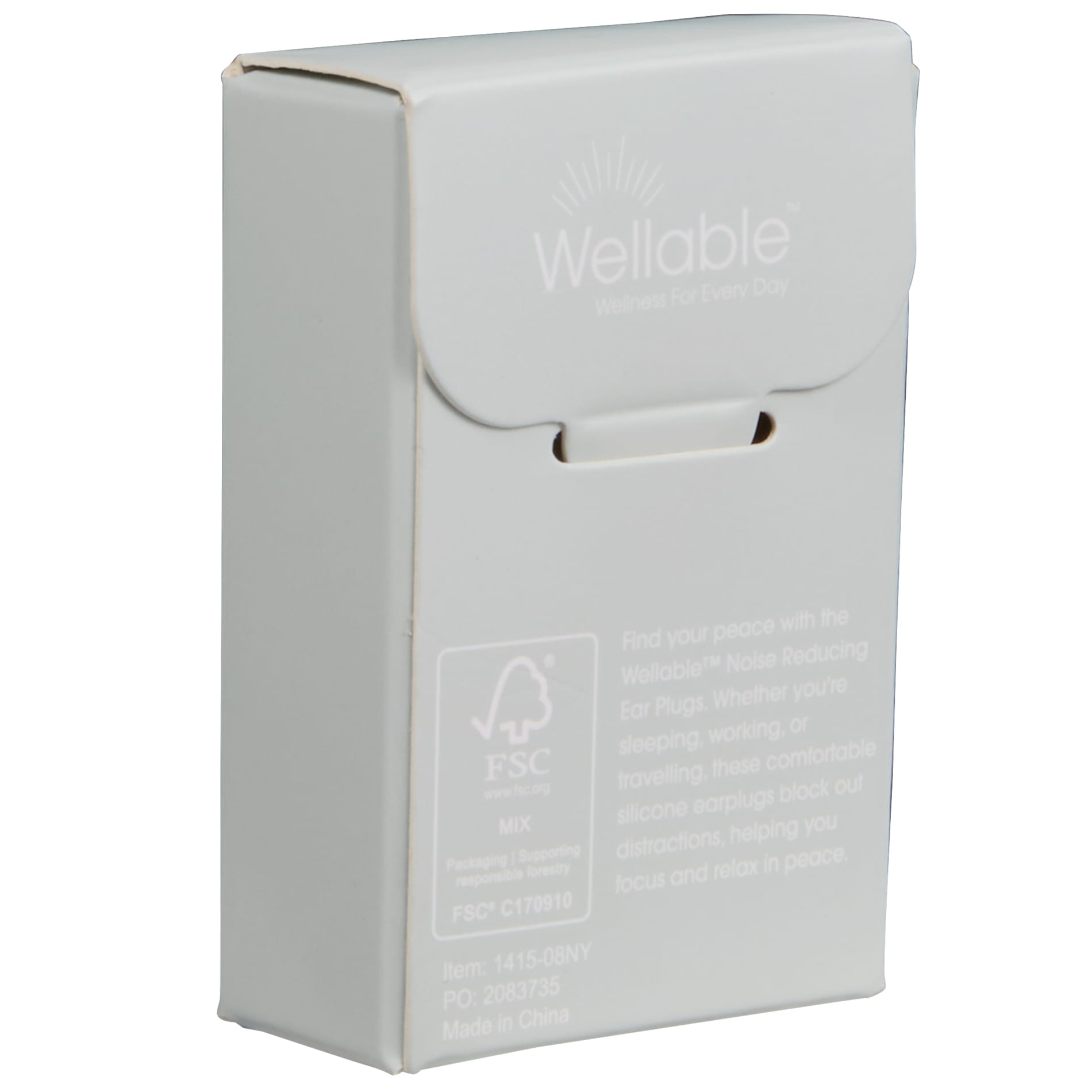 White Wellable™ Noise Reducing Ear Plugs