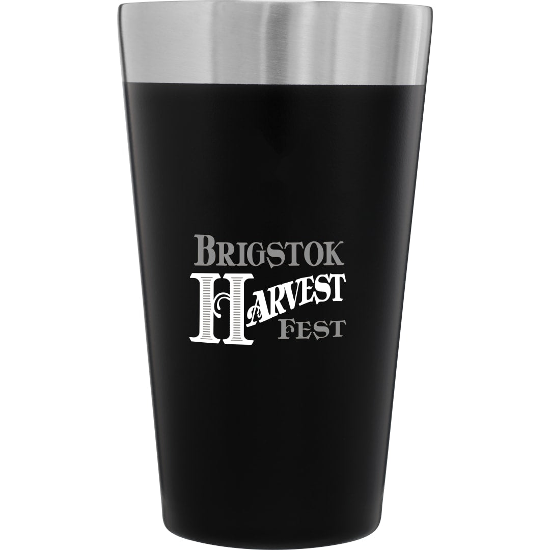 Front View of Black Stanley Stay-Chill Stacking Pint 16oz