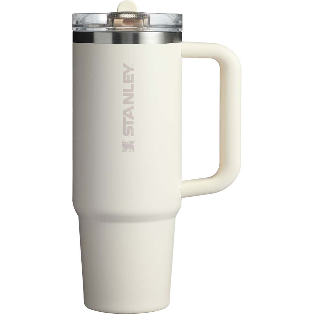 Rear View of White Stanley Quencher ProTour Tumbler 30oz