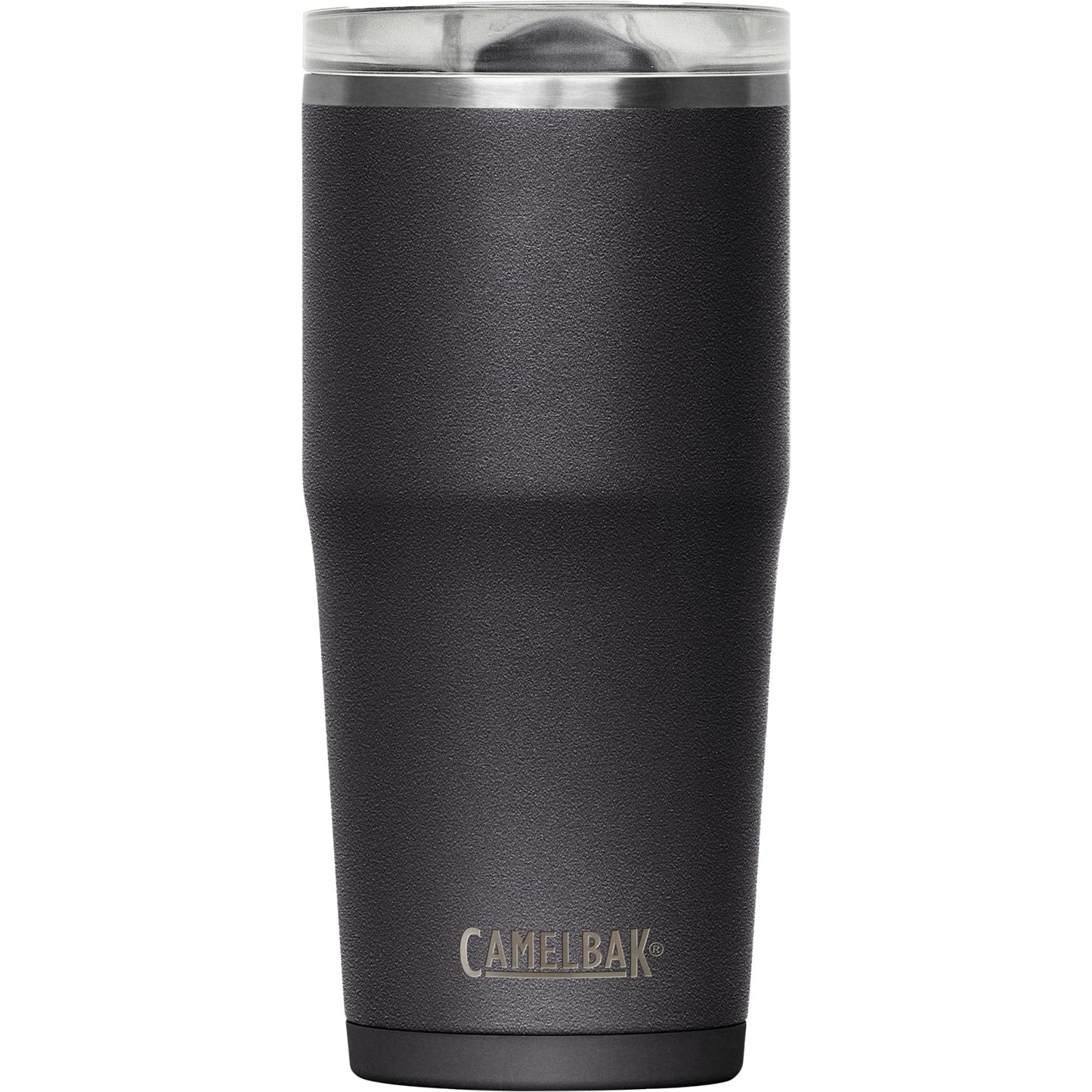 Front View of Black Camelbak Thrive Leakproof Tumbler 20oz